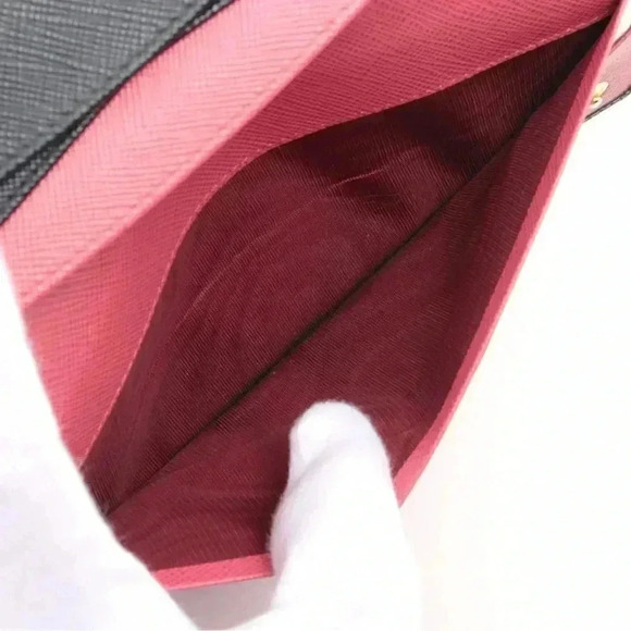 AUTHENTIC Prada Saffiano Metal Continental Flap Wallet multi color inside - Picture 12 of 16